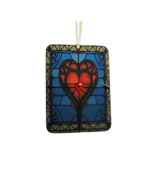 Stained Glass Heart 523