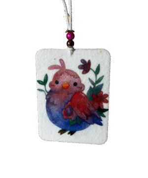 Sweet Pink Blue Bird
