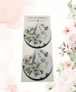 White Flowers n Butterfly