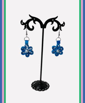 Quilled Blue Flower with Pearl