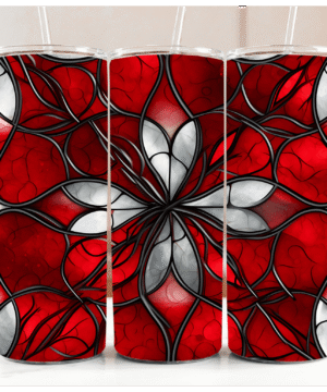 Red and White Flower